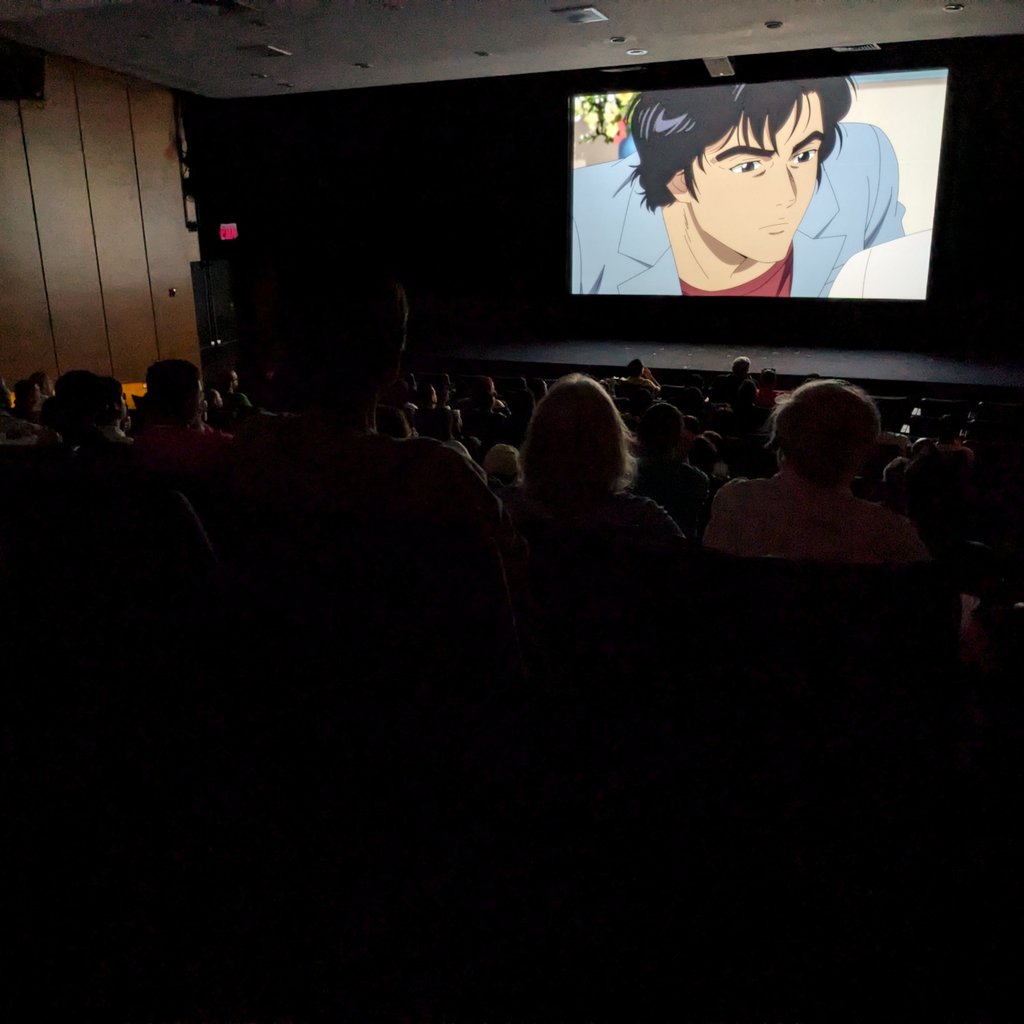 Kicking off the first night of Anime NYC with the North American premiere of City Hunter: Angel Dust at Japan Society! It's the grand finale of the manga, animated for the very first time!