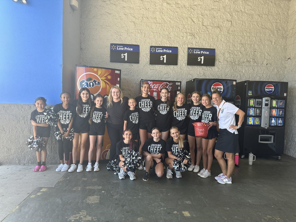 JenniferMHardin's tweet photo. RCMS cheerleaders were pumping up Wal-Mart shoppers this morning and we are SO GRATEFUL for ALL of the donations from the community for our schools! ❤️🐾
@RCS_NC https://t.co/dqcHd8kMLE