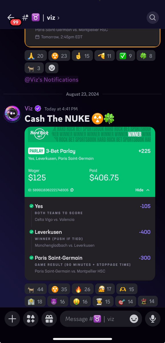 VizPicks's tweet photo. I don’t remember the last time when I post here 🤷‍♂️
Last Banger From #discordlocks 

#GamblingTwitter #hardrockbet #bettingsports #SportsPicks #sportsbettor https://t.co/dJjJVXLFod