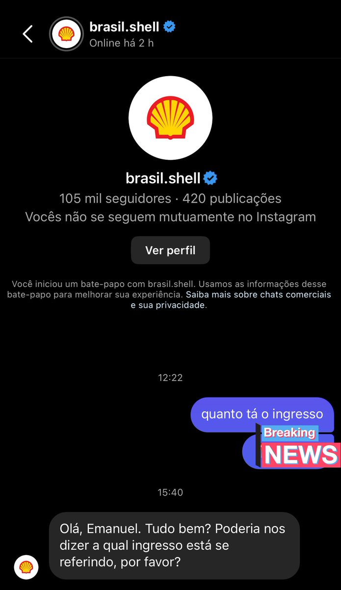 emanuuohmygod's tweet photo. foda a ponto da porra do posto shell brasileiro me responder https://t.co/8F5bpbrbWm
