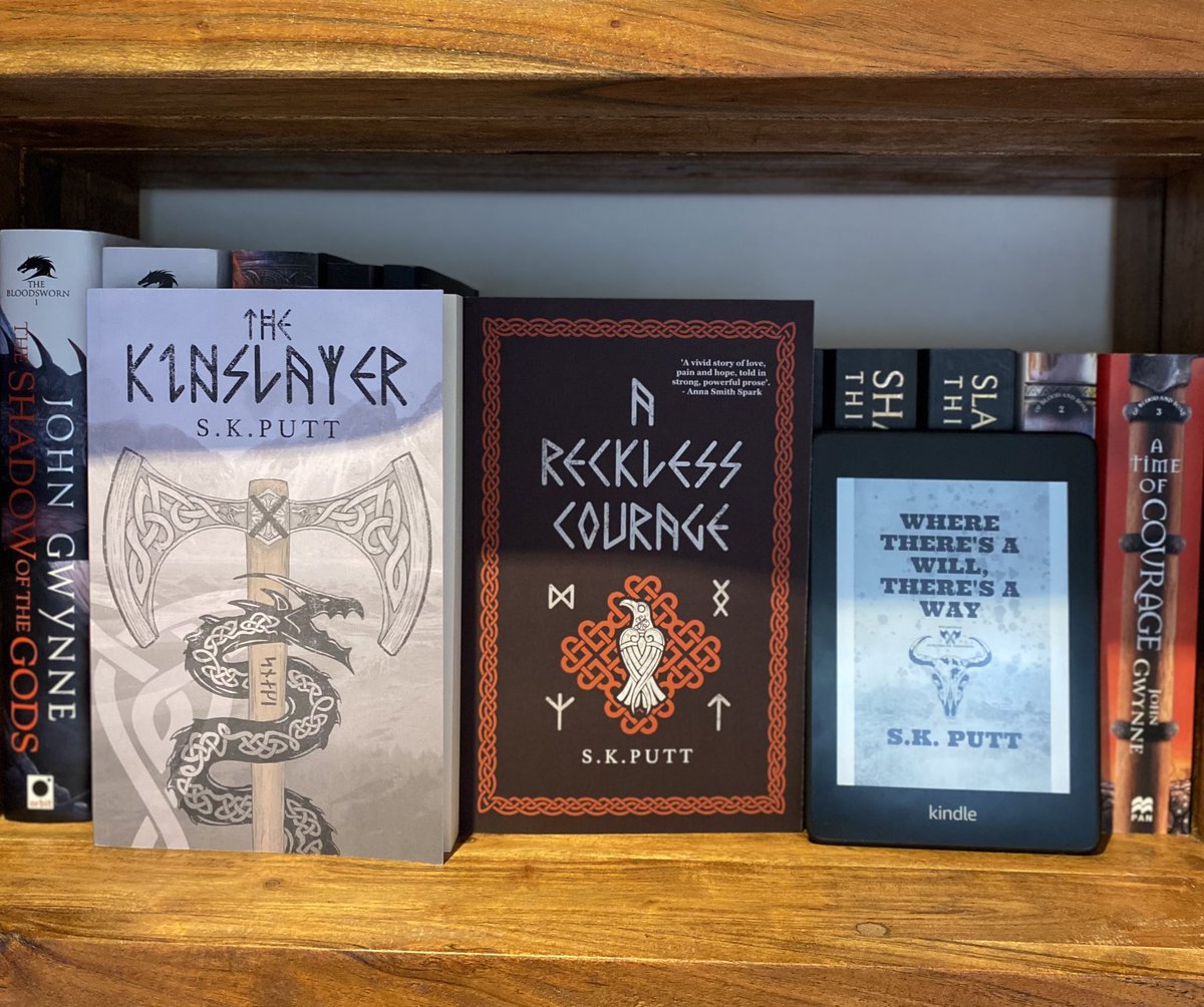 SKPuttauthor's tweet image. A novel, a novella and a short story all self published within a year. Some days it feels like the wheels a spinning and going nowhere with the plot but eventually a spark appears and you’re off ✍🏻.
#selfpublishedauthor #aussieauthor #vikingfantasy #westernstory #novella