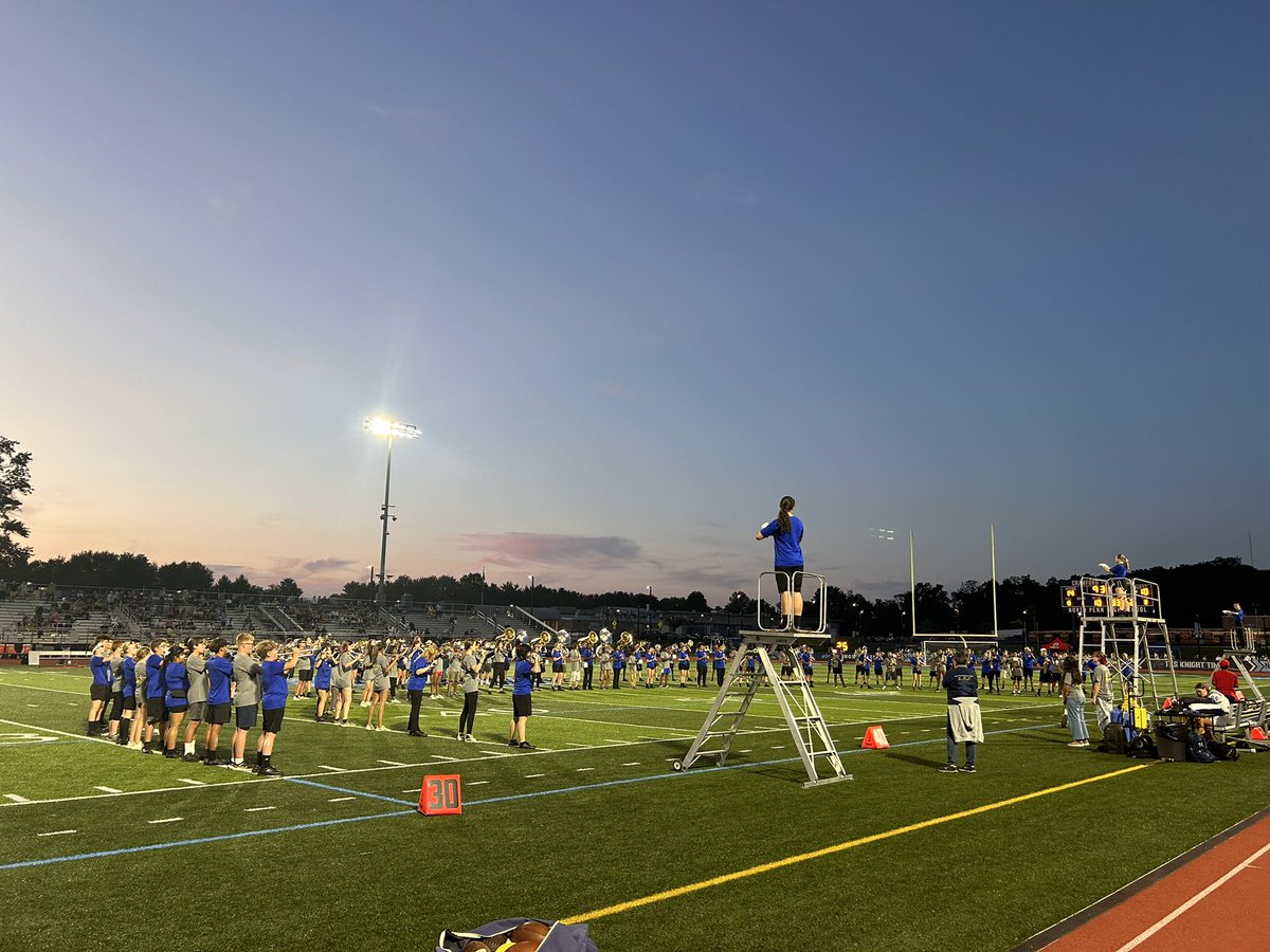 North Penn and Downingtown East Marching Bands together and #UKnighted