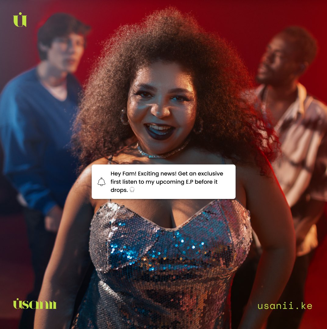 usanii_ke's tweet photo. Niaje msanii! We‘ve been working on an exciting new feature on Usanii called Push 🚀. It's a fantastic tool to help you connect with your fans, build an engaged audience, and turn them into paying customers. 

If you have an upcoming release, Push can make a big difference. https://t.co/cHS2z8XtE7