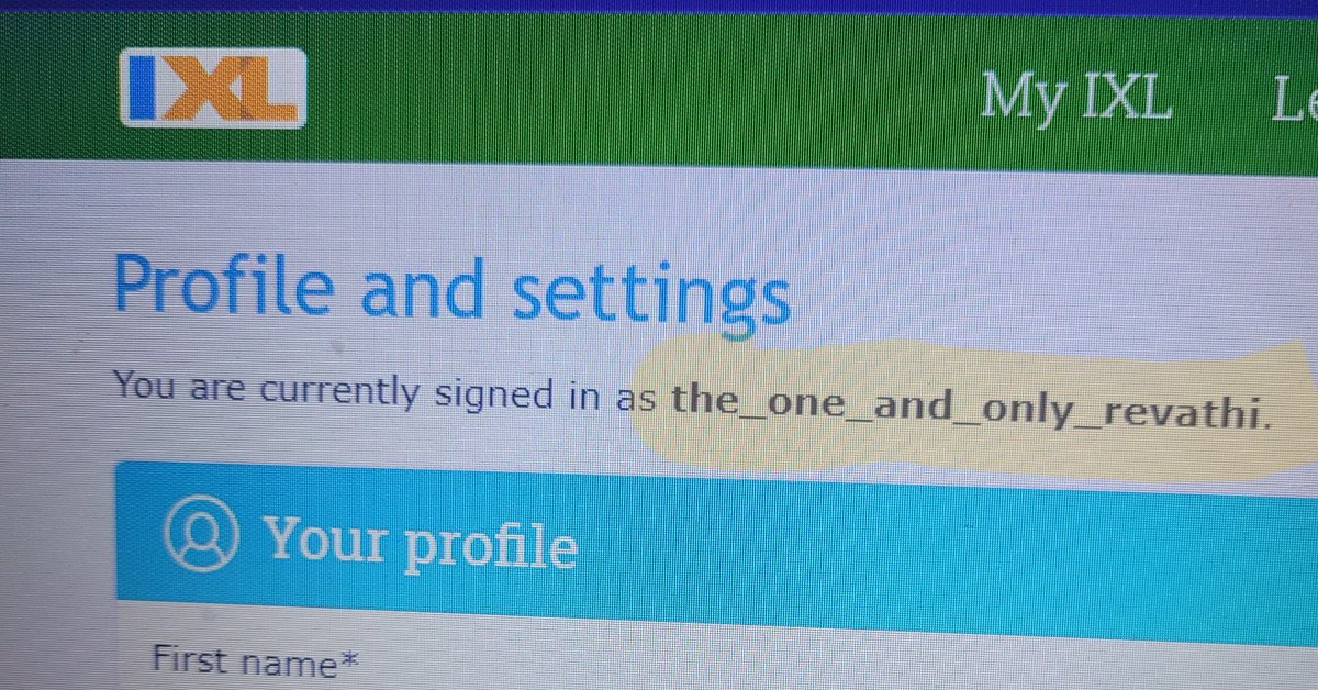 So...as a long-term guest educator , I asked for an IXL account to help my students along. Only at Elsa England, will you get such a welcome!! Thanks, Erik W. !!! Honored that you came up with this username!!!

<a href="/kwilliamsEEE/">Krystall Williams</a> <a href="/myam2/">Dr. Mya Mercer</a>