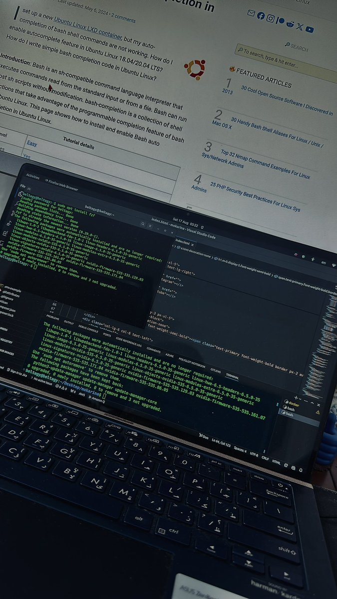 Mkbelta's tweet image. Linux, code, and coffee. 🔥 A perfect Saturday morning for some deep dives into Bash scripting and back-end tweaks. #LinuxLife #CodingWeekend #DevLife #CodeNewbies #Tech4All #codeforcode #LUFC #node #javascript
