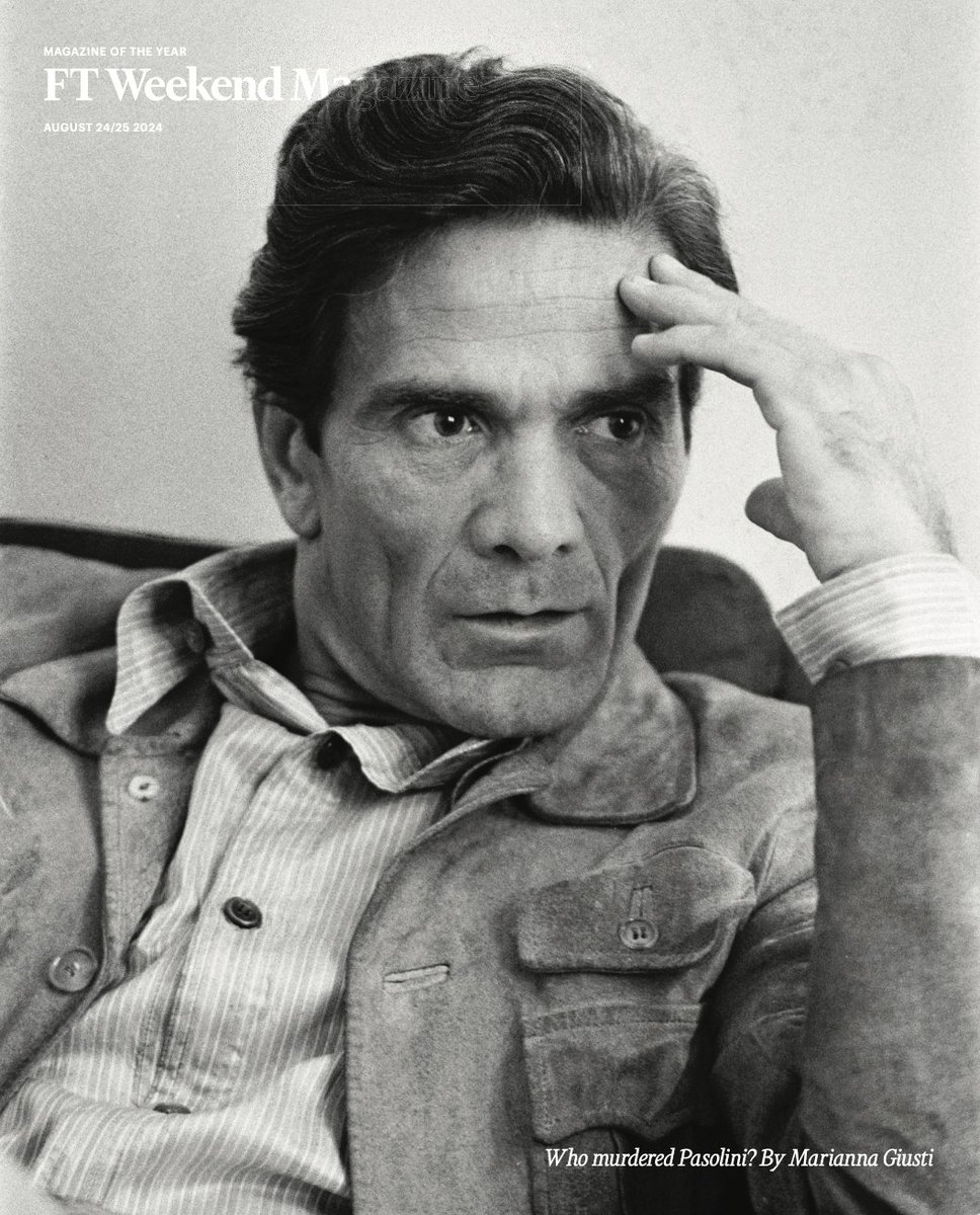 Marianna Giusti (@mauipippa) on Twitter photo Who killed Pier Paolo Pasolini?
My first story on the cover of <a href="/FT/">Financial Times</a> Weekend Magazine.
On newsstands this weekend. Who killed Pier Paolo Pasolini?
My first story on the cover of <a href="/FT/">Financial Times</a> Weekend Magazine.
On newsstands this weekend.