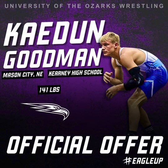 After a great conversation with <a href="/CoachVBarber/">Vinny Barber</a> I’m blessed to receive an official offer from <a href="/UofOWrestling/">University of the Ozarks Men’s Wrestling</a> !
