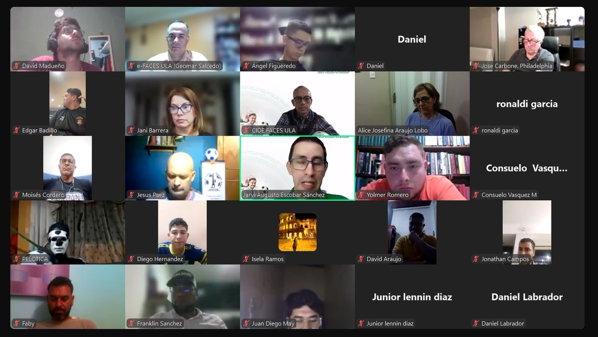 ¡Activos!

Estamos en la segunda clase del Módulo de empoderamiento y preparación de nuestro Diplomado Internacional en Gerencia Deportiva del Fútbol Amateur.
 <a href="/cide_ula/">IIA-ULA</a> <a href="/AlgedeLa/">GERENTES LATAM</a> <a href="/YolmerRS/">Yolmer Romero ⚽️🎓💻</a>