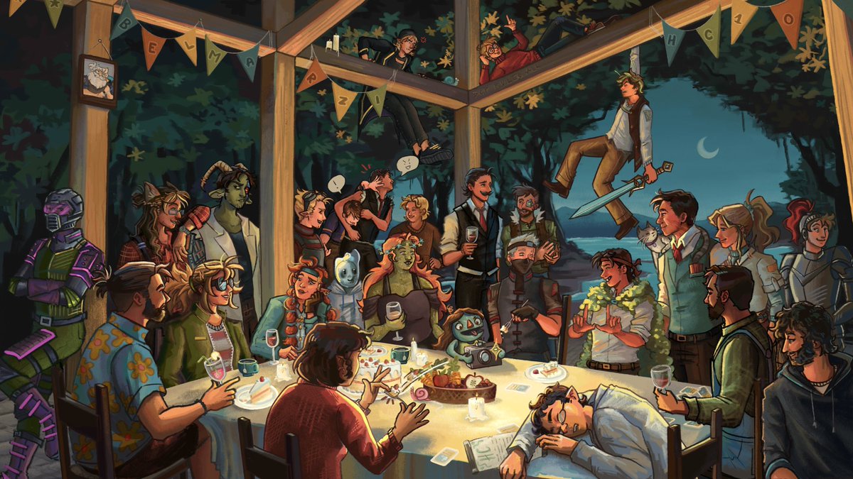 belmarzi's tweet photo. season ten party🥳🍾 #Hermitcraftfanart https://t.co/VP53CQBIjb