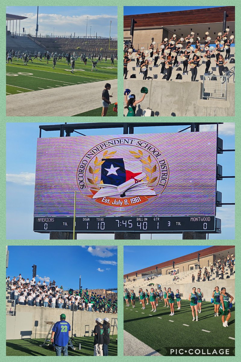Friday night football is back.  Montwood vs Americas in 9th and JV scrimmage.  Time to #Earnyourhorns