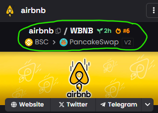 tickerairbnb's tweet photo. Rising on the Dexscreener trending charts 💹

Can you imagine when more degens find theirselves in their brand new intergalactic $AIRBNB? https://t.co/6WkrkNKlfX