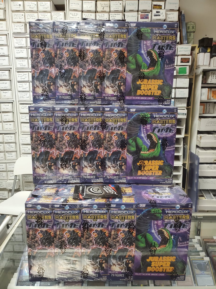 Checkmate_Games's tweet photo. Hey Heroclix players! Exciting news - we finally have the Masters of Time Prerelease boosters! The prerelease event is scheduled for next Monday, August 26th... Sign up while seats last! https://t.co/5sJFM3K8Oy