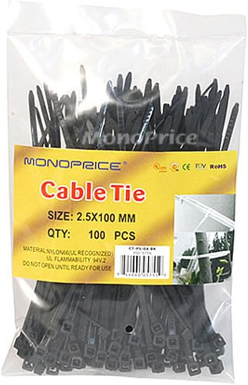 StelletDeals's tweet photo. 🔧 4-inch Cable Tie Pack - 100pcs, 18 lbs max weight, in Black! 🌟
💵 $4.05 - Ideal for organizing and securing cables!
🇺🇸 https://t.co/hq0sMeLKrp 🇺🇸
#CableTies #TechEssentials #HomeOrganization #ad #commissionsearned https://t.co/RFsCH346vD
