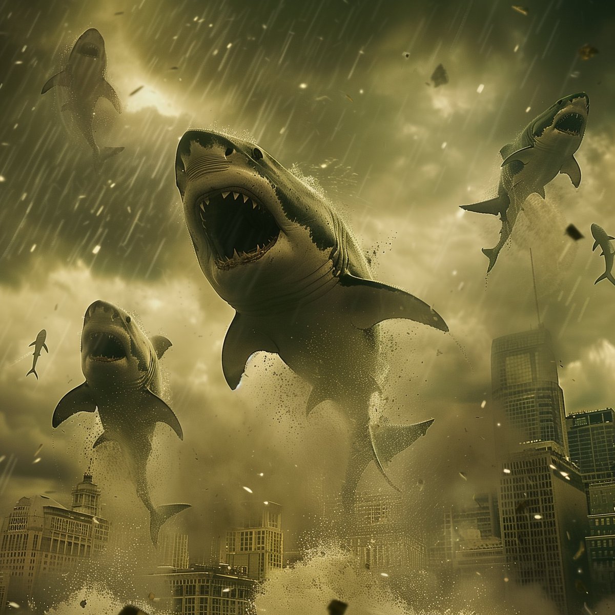 Reports of sharks falling from the skies are on the rise again... 🌧🦈☂️