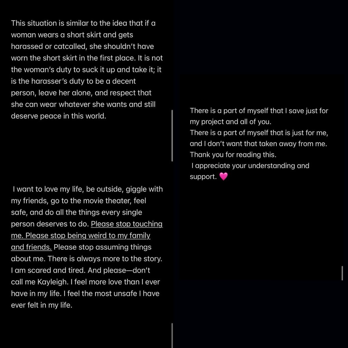 🚨| Chappell Roan addresses toxic fan culture and her boundaries in new Instagram statement.