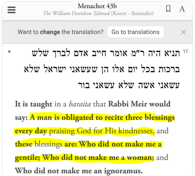 Haqiqatjou's tweet photo. My Talmud posts have been seen by millions around the world.

Remember, I only presented 20 Talmudic teachings, but there are literally hundreds of shocking and vile passages.

Consider this one. https://t.co/SCBXeNEGnD