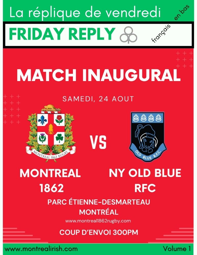Montréal Irish Rugby - Friday Update - mailchi.mp/f85c21ad350c/m…