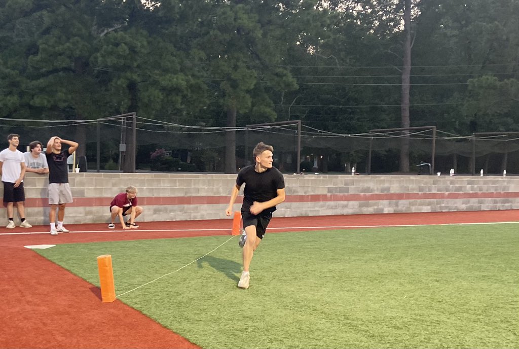 HendersonStateU's tweet photo. The Kickball Tourney is underway at Clyde Berry Field! Come out to cheer on your fellow Reddies and enjoy street tacos and snow cones. #WelcomeWeek24 https://t.co/DIVD8mp48P