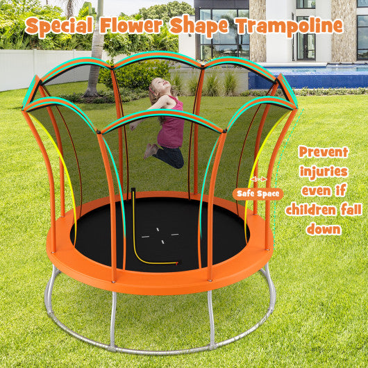 BUYCADE's tweet image. In stock. Going soon. 10 Feet Unique Flower Shape Trampoline with Galvanized Steel Frame-Orange only at $309.00.. 
aidenscorner.com/products/uniqu…