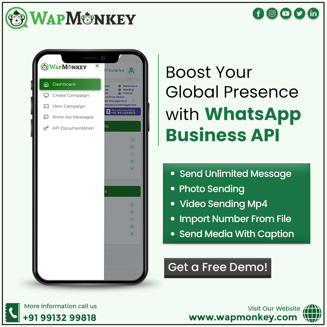 monkey66663's tweet image. 📢 Boost Your Global Presence With WhatsApp Business API | Wapmonkey
☎️ +91 99132 99818
🌐 wapmonkey.com
#wapmonkey #whatsappmarketing #bulkwhatsappsms #whatsappsoftware #smsautomation #whatsappbulksender #marketingautomation #whatsappmarketing #bulkmessaging
