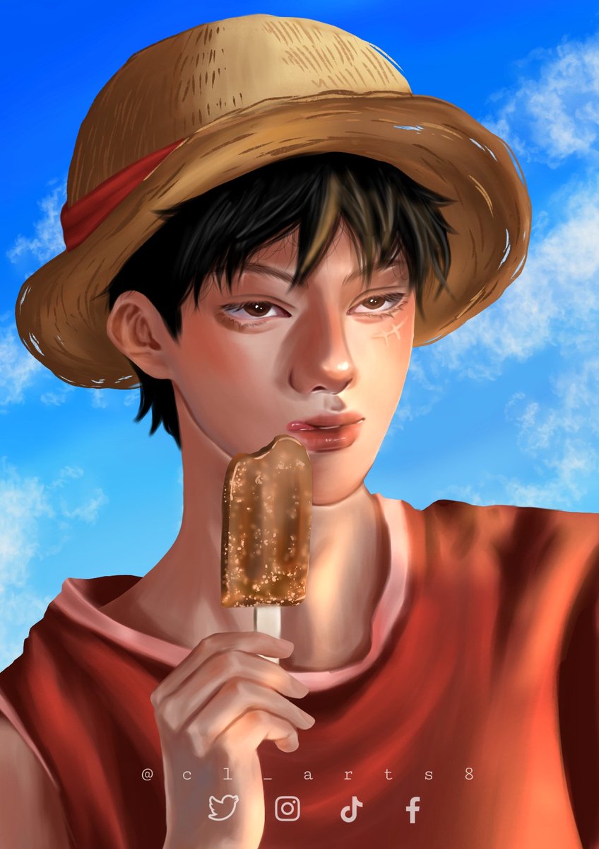 Ice cream break 

#luffy #art #ibisPaintX