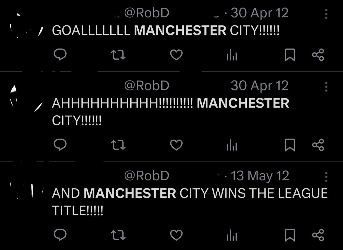 MCFC_RobD's tweet image. Get a lot of banter from &quot;rival&quot; fans about being a bandwagon fan because this account was made in 2023, so surely my fandom started then right? No need to worry everyone, I saw the Aguerooo moment and many others live in action 😁🩵