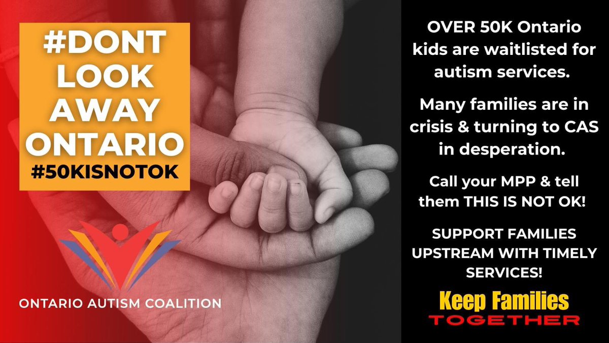 When a program is not accessible to over 80% of its waitlisted clientele. It is not a “gold standard” <a href="/MichaelParsa/">Michael Parsa</a> 

Families are in crisis. Real crisis.
Reaching out to CAS for help and CAS can’t help them. 

#50kIsNotOk
#OnPoli
#DontLookAwayOntario
<a href="/fordnation/">Doug Ford</a>