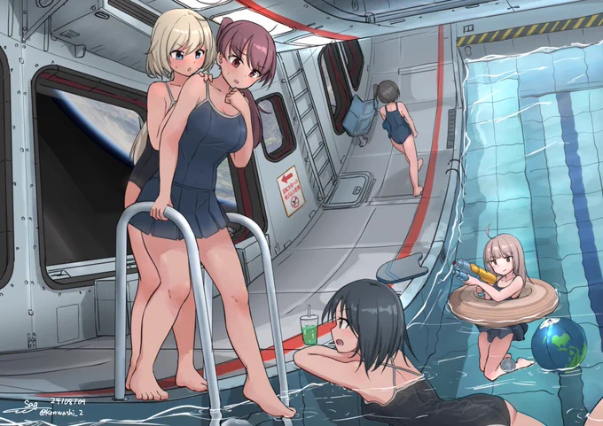 #お前が描いた創作女子を見せろ  宇宙JK