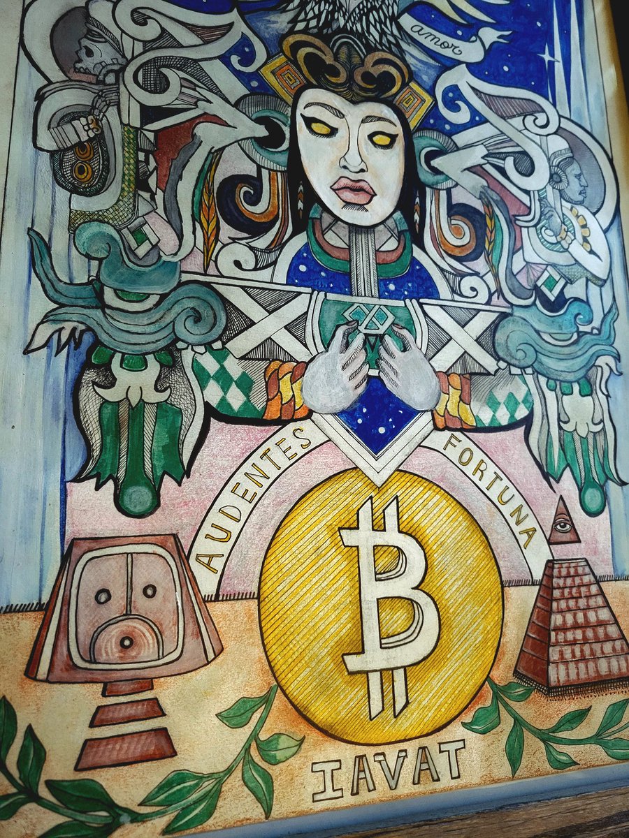 godsofbitcoin's tweet image. The first #BitcoinArt  from 2020 and the only full color and femme piece... #bitcoinqueen #bitcoingoddess ..