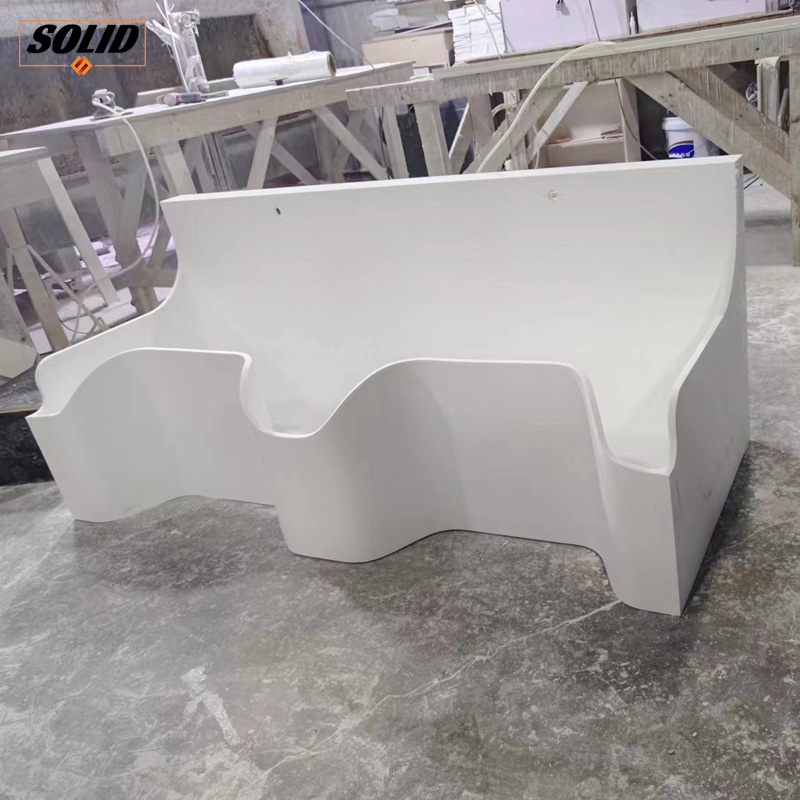 Made of Acrylic Solid Surface,Corian sheets..for more designs like this contact me on my number +86 177 0194 8514
#solidsurfaces #Corian #DUPONT #ARTIFICIALSTONE #stock #COUNTERTOP #BASIN #solidsurfacesheet #pureacrylic #sink #receptiondesk #fabrication #factory