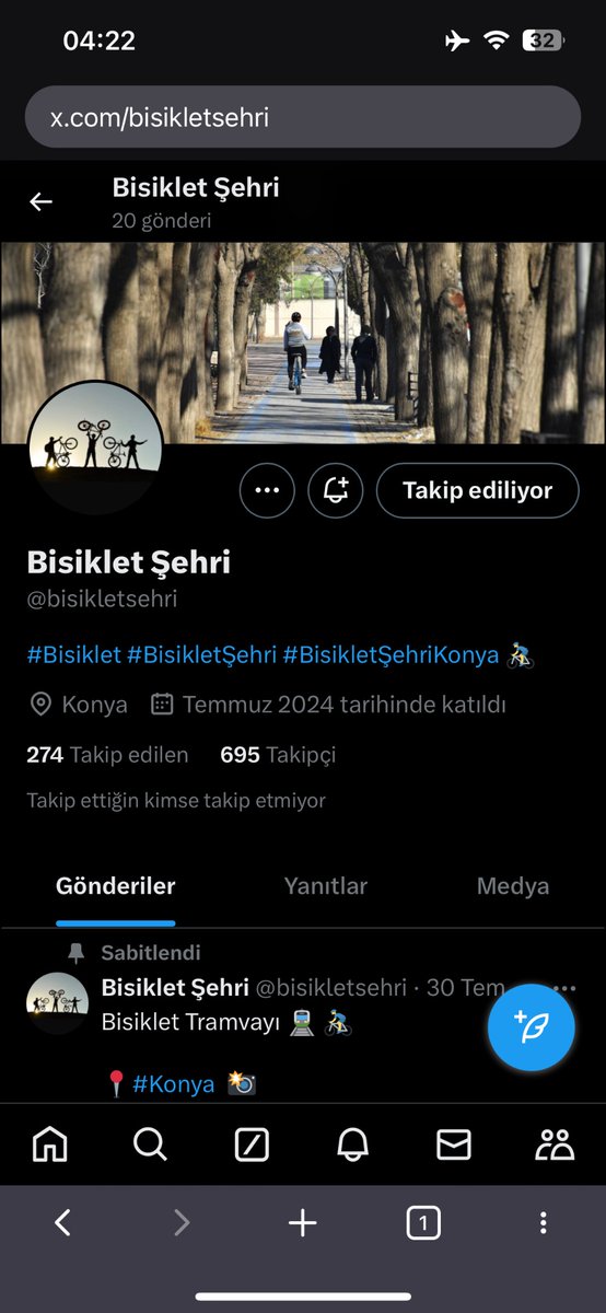 FerdyKadioglu's tweet photo. @DijitalKonya @bisikletsehri Twitter takip ettim https://t.co/0N3jxlkP1Z