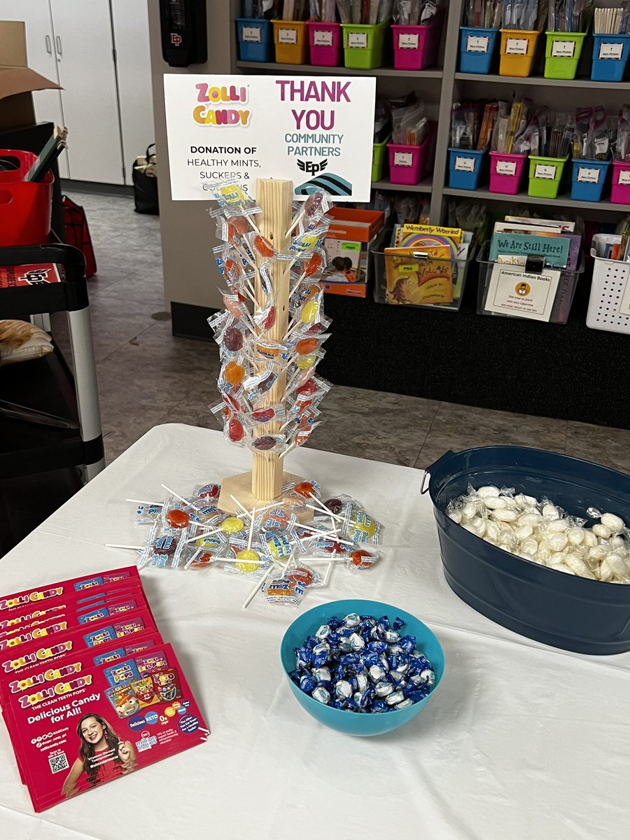 Thank you <a href="/zollicandy/">Zolli Candy Company</a> for helping us to welcome our 24-25 cohort of new educators &amp; staff! Your donation of suckers &amp; mints  the week super!