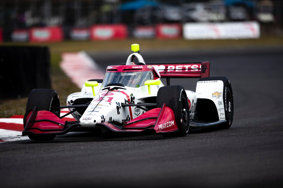 AJFoytRacing's tweet photo. The vibe is a good one here in the City of Roses 🌹 

#INDYCAR | #BitnileGP https://t.co/2YOss0IIqA