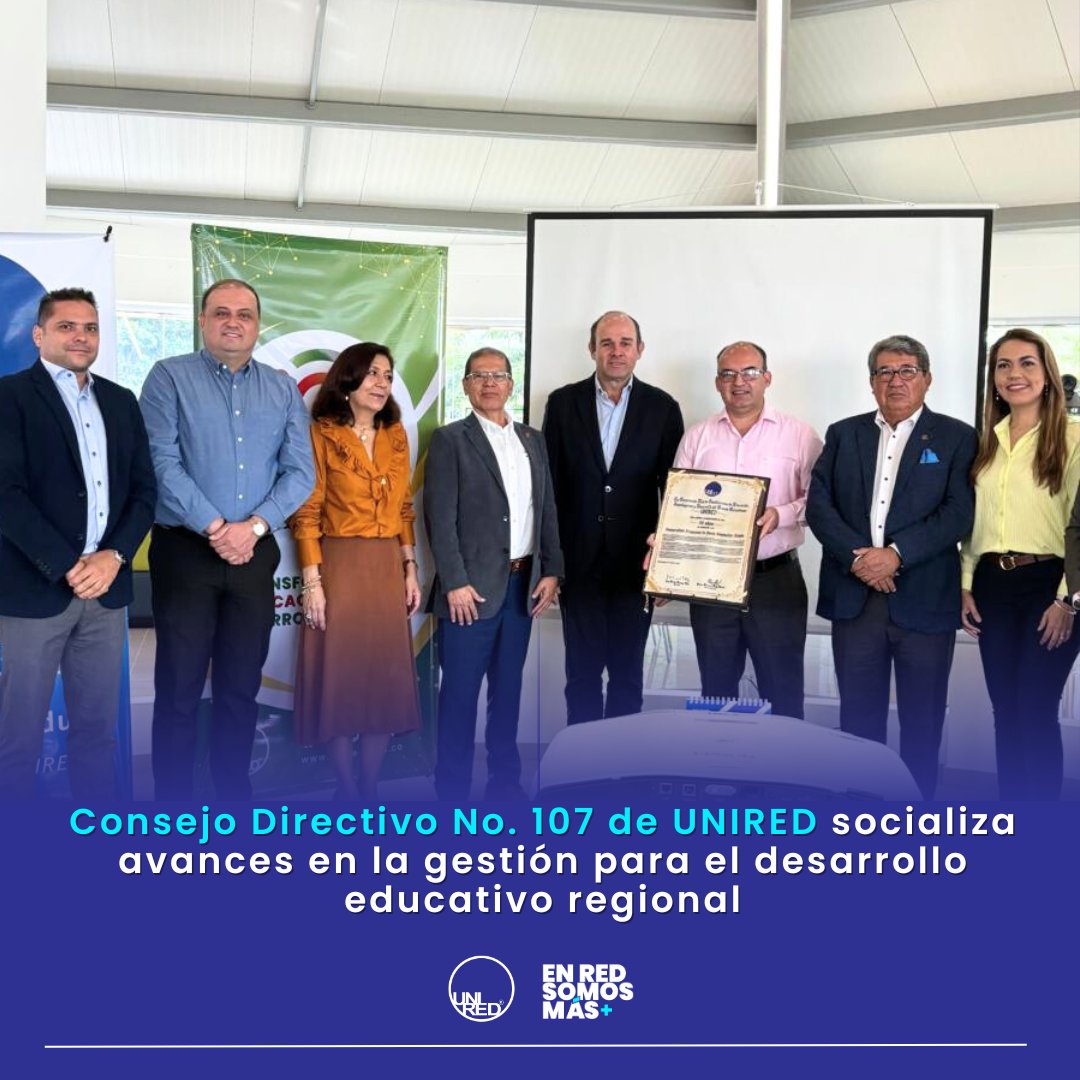 RedUNIRED's tweet photo. #NotiRED
En Consejo Directivo N° 107 de #UNIRED se compartieron los grandes logros alcanzados en el trimestre gracias a la colaboración y articulación entre los miembros asociados.🤝
Conoce aquí todos los detalles: https://t.co/17fgSdpQJ3 https://t.co/iEvReQ9WI8