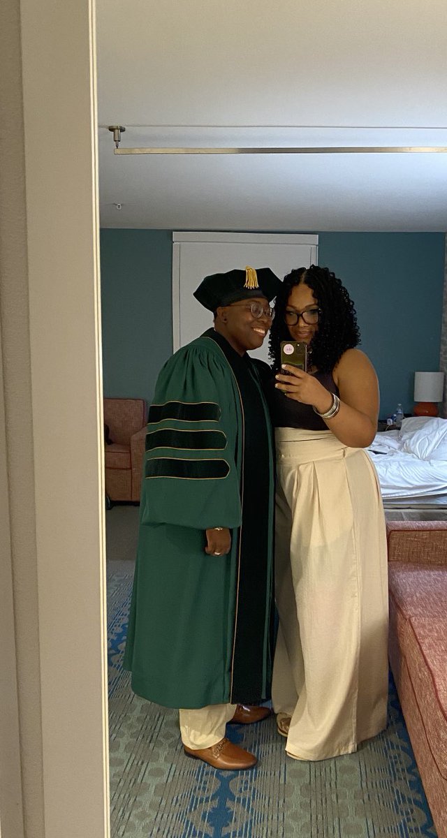 It’s been one whole week as Dr. Palmer and it feels wonderful! #finishEdD #doctorofeducation #DrandMrs