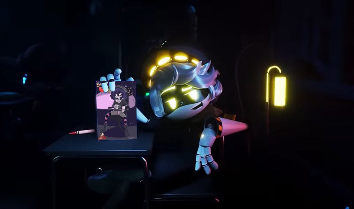 While it’s sad to see Murder Drones end I couldn’t be happier to have seen this series in my lifetime

Thank you Liam and Glitch and everyone that had a part to play in this beautiful series 💛
Now here’s a dumb thing I made in photoshop
