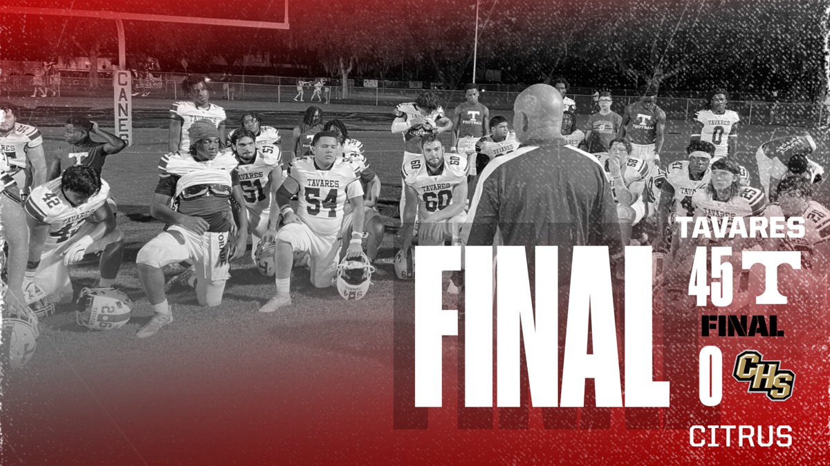 Coach Trey Grant (@coachgrant_ths) on Twitter photo 🚨BULLDOGS WIN🚨
<a href="/FootballTavares/">Tavares Football</a> kicks off 2024 with a Week 1 defensive performance in a SHUTOUT at Citrus! 🔴⚪️ #TavaresMade
<a href="/CenFLAPreps/">Central Florida Preps</a> <a href="/FlaHSFootball/">FloridaHSFootball.com</a> <a href="/Preps352/">352 Gridiron Preps</a> <a href="/DanLaForestFB/">Dan LaForest 🏈</a> <a href="/Andy_Villamarzo/">Andy Villamarzo</a> <a href="/JMarkG1962/">Jeff Gardenour</a> <a href="/PrepRedzoneFL/">Prep Redzone Florida</a> <a href="/HSFB_Scoreboard/">Central Florida HS Scoreboard</a> <a href="/osvarsity/">Sentinel Varsity</a> <a href="/OS_ChrisHays/">Chris Hays</a> <a href="/SBLiveFL/">Florida High School On SI</a> 🚨BULLDOGS WIN🚨
<a href="/FootballTavares/">Tavares Football</a> kicks off 2024 with a Week 1 defensive performance in a SHUTOUT at Citrus! 🔴⚪️ #TavaresMade
<a href="/CenFLAPreps/">Central Florida Preps</a> <a href="/FlaHSFootball/">FloridaHSFootball.com</a> <a href="/Preps352/">352 Gridiron Preps</a> <a href="/DanLaForestFB/">Dan LaForest 🏈</a> <a href="/Andy_Villamarzo/">Andy Villamarzo</a> <a href="/JMarkG1962/">Jeff Gardenour</a> <a href="/PrepRedzoneFL/">Prep Redzone Florida</a> <a href="/HSFB_Scoreboard/">Central Florida HS Scoreboard</a> <a href="/osvarsity/">Sentinel Varsity</a> <a href="/OS_ChrisHays/">Chris Hays</a> <a href="/SBLiveFL/">Florida High School On SI</a>