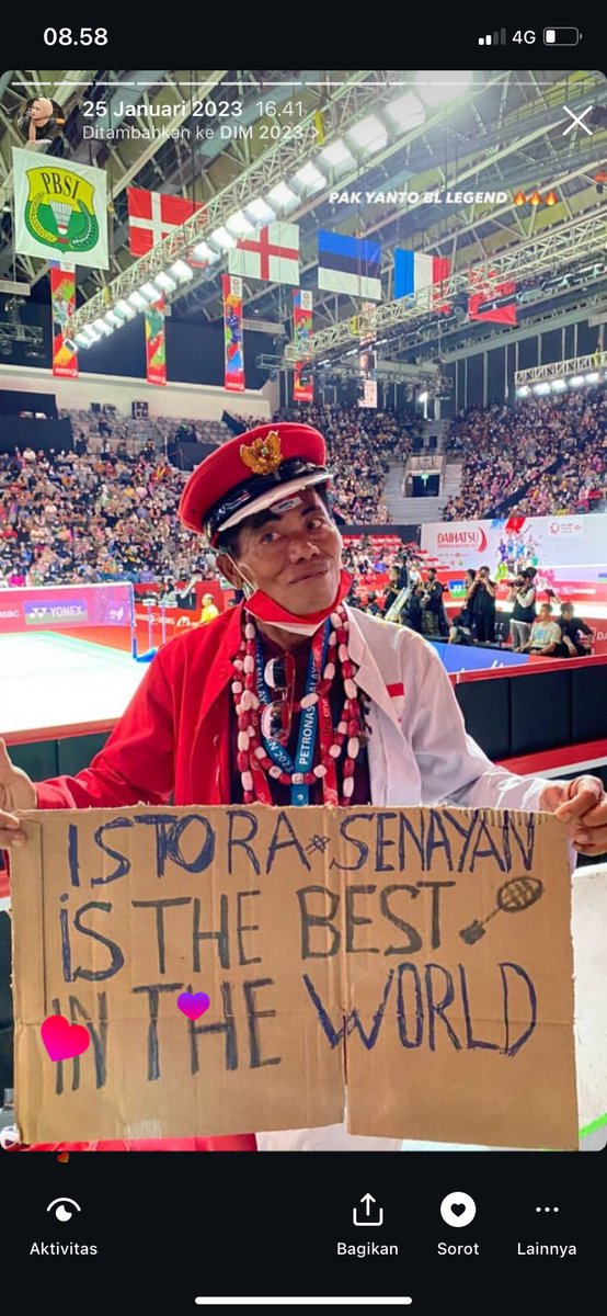 innalillahi wa inna ilaihi raji'un, semoga amal ibadah beliau diterima disisi-NYA 😇🙏

pertama &amp; terakhir ketemu beliau pas DIM 2023.. sempat tukaran no WA terus janjian nonton day 4 bareng beliau 😭😭😭
rest in love, pak yanto 😭🥀