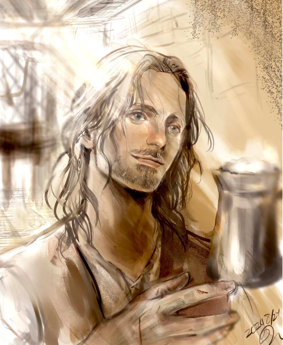 lotr_haseo's tweet image. Strider 駄夫さん長すね彦踊る仔馬亭🐎
#LOTR  #Aragorn #ThePrancingPony