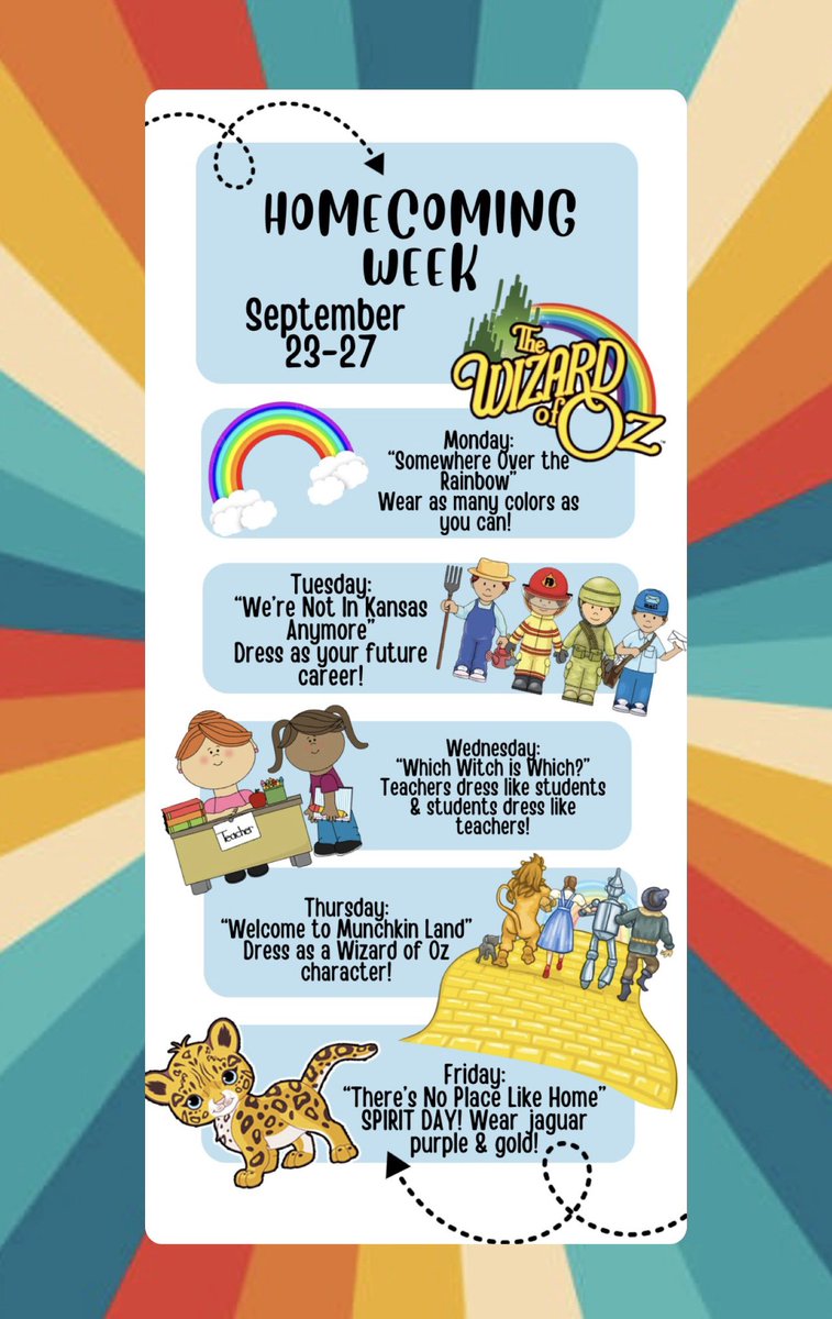 TweetDCS_DCPS's tweet image. We can’t wait to celebrate Homecoming Week with our lil jags! 💜🐆💛