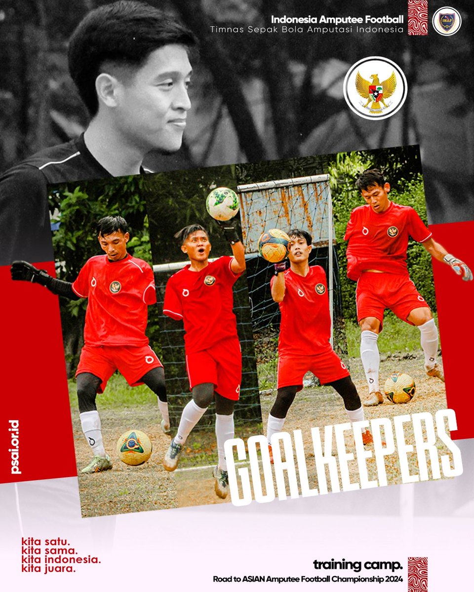 Jajaran penjaga gawang yang disiapkan untuk menjaga benteng terakhir Timnas Sepakbola Amputasi Indonesia ⚽🦅🇮🇩 #timnasamputasi
#indonesiaamputeefootball #pialaasia2024 #garudaINAF #sepakbola #indonesia #timnasindonesia