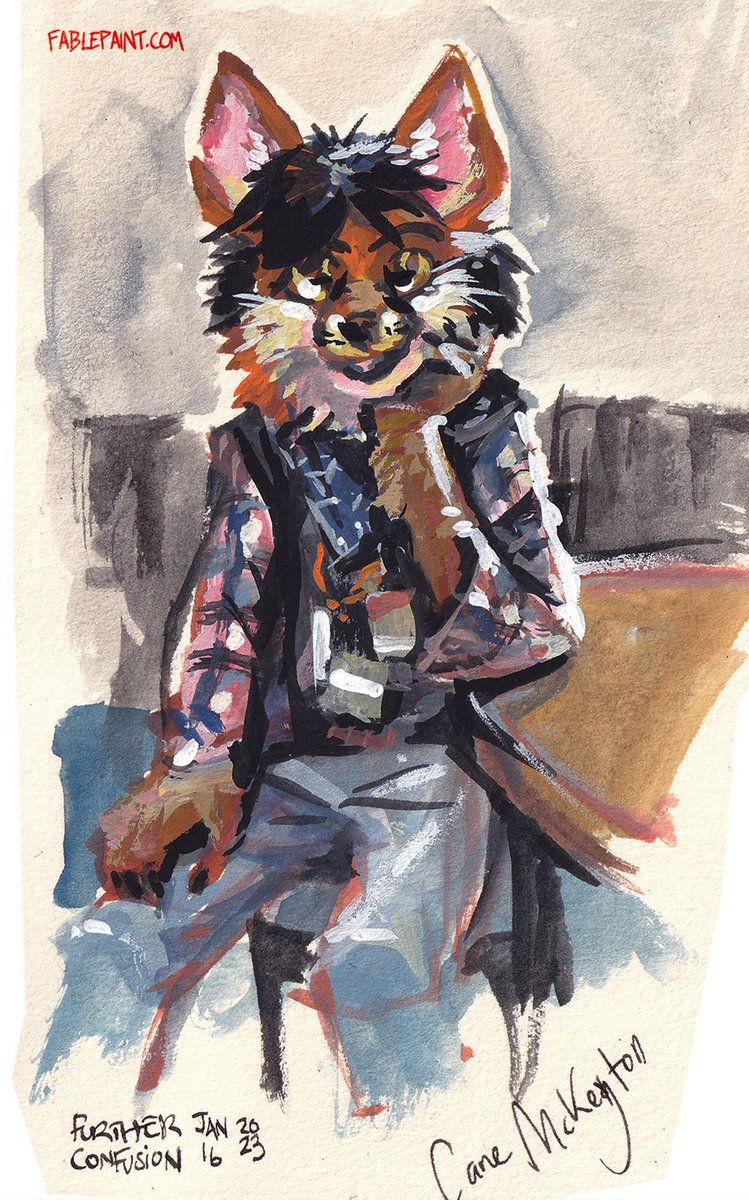 I'm in dire need of extra income as I'm being forced out of my home.

I'm offering watercolor/gouache paintings, 500 USD, with shipping included.

I can do humans, animals, furries, robots. You name it, I can do it. I paint anything.