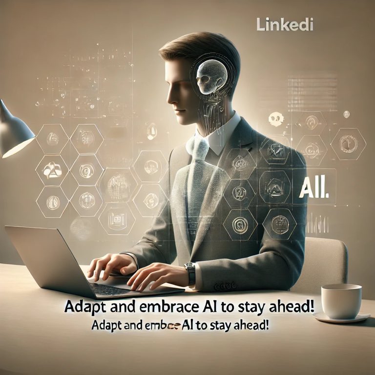 DemirDCD's tweet photo. You won't be replaced by an AI agent. However, you might be replaced by someone with the same skills who leverages AI more efficiently to get the job done. https://t.co/N7h5UNcBe8