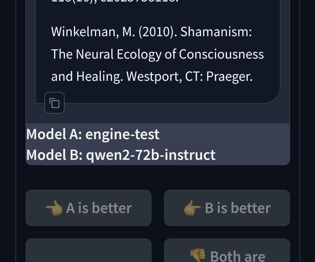 MachineElvesApe's tweet photo. Engine is stupid good #openai #gpt5 #cha5gpt #lmsys #chatbotarena #enginetest @iruletheworldmo https://t.co/B0gI01xNzk