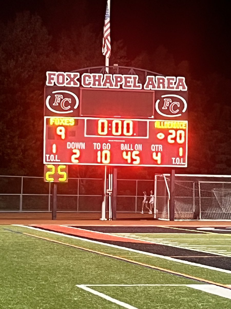 ⁦<a href="/DiceDragonsFB/">AllderdiceDragonsFootball</a>⁩ with a season opening win in honor of Coach Has. Congrats to Coach Matson on his first career victory as Head Coach. A big effort from the senior class to beat a tough Fox Chapel team on the road. Great game by both teams. Good luck ⁦<a href="/FxCAthletics/">Fox Chapel Area Athletics</a>⁩
