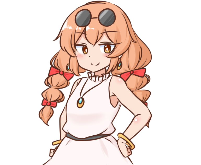 依神女苑 「ヘアアレンジ女苑ちゃんとか」|いすぃのイラスト