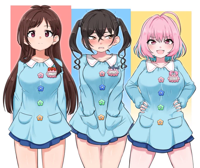 #見た人も何か無言で3人組をあげる