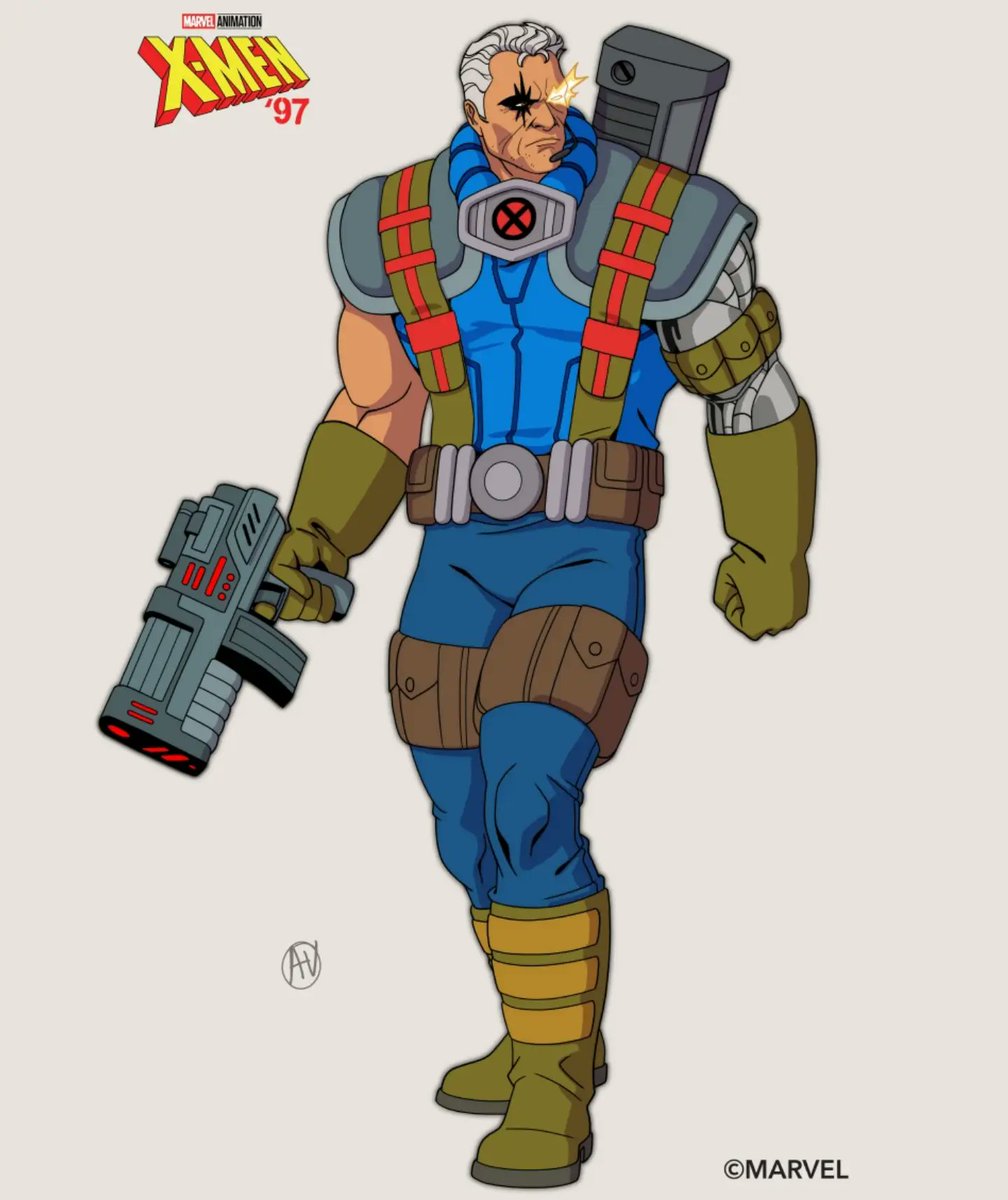 Here is the Cable design of X-Men´97!
It was a lot of fun working on this iconic character by <a href="/robertliefeld/">robliefeld</a>! Cable was fantastic in <a href="/xmentas/">XMenTAS</a> and it's great to have him back in X-Men´97!
#elsalvajedeborneo
#xmen97
#marvelanimation
#marvelstudios
#disneyplus
#characterdesign