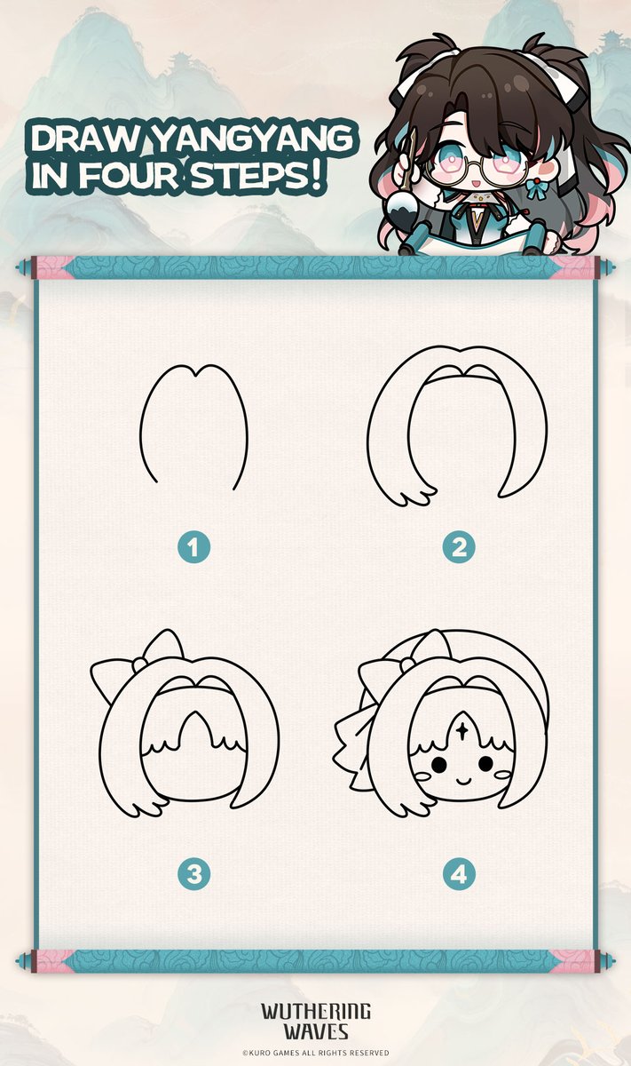 Wuthering_Waves's tweet photo. "First, try to imagine the shape of a tomato. Then, add two flat ears on top of it... Do you want to have a go, Rover?"

Follow Zhezhi's instructions and draw Yangyang/Abby/Gulpuff in four steps!
What would you like to learn in Zhezhi's four-step drawing tutorial? Share your thoughts and creations in the comments below!
We'll choose 5 winners for a Yangyang Lark Plush Doll!

#WutheringWaves