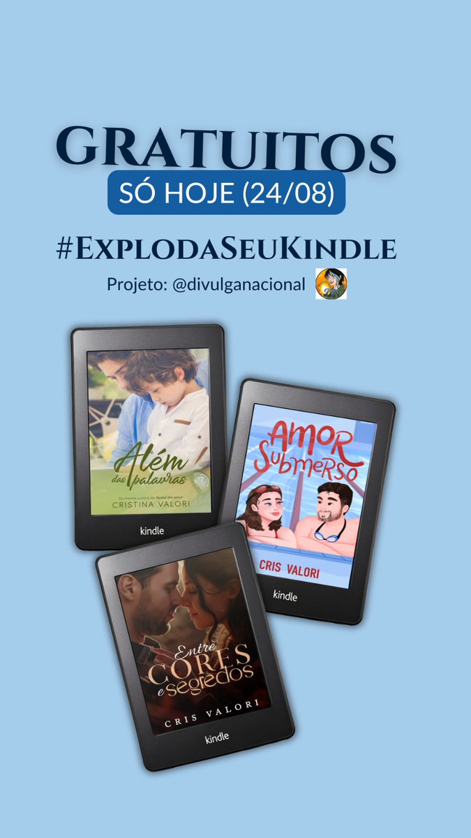 crisvalori's tweet photo. https://t.co/QiLzg6yPCa

#explodaseukindle #enchaseukindle #kindledirectpublishing
#ebooksgratis https://t.co/n4DzEpMj6F